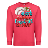 Cardinal eat sleep baseball repeat Premium Sweatshirt - texasbilliewilder