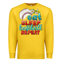 Lemon eat sleep baseball repeat Premium Sweatshirt - texasbilliewilder