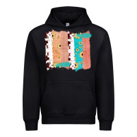 Black Western Cowhide Sunflower Jute Glitter Farm Life Brush Stroke Urban Hoodie - Bettercallsaul