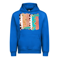 Cobalt Western Cowhide Sunflower Jute Glitter Farm Life Brush Stroke Urban Hoodie - Bettercallsaul