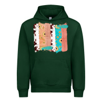 Forest Green Western Cowhide Sunflower Jute Glitter Farm Life Brush Stroke Urban Hoodie - Bettercallsaul