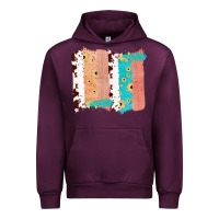 Mauve Wine Western Cowhide Sunflower Jute Glitter Farm Life Brush Stroke Urban Hoodie - Bettercallsaul