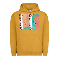 Pigment Peanut Butter Western Cowhide Sunflower Jute Glitter Farm Life Brush Stroke Urban Hoodie - Bettercallsaul