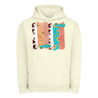 Pigment Pistachio Western Cowhide Sunflower Jute Glitter Farm Life Brush Stroke Urban Hoodie - Bettercallsaul