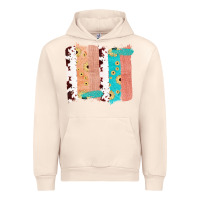 Sandshell Western Cowhide Sunflower Jute Glitter Farm Life Brush Stroke Urban Hoodie - Bettercallsaul