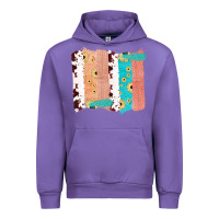 Tulip Western Cowhide Sunflower Jute Glitter Farm Life Brush Stroke Urban Hoodie - Bettercallsaul