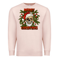 Pale Pink Merry Christmas Premium Sweatshirt - RanaPortraitStore