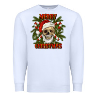 White Merry Christmas Premium Sweatshirt - RanaPortraitStore