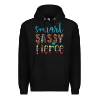 Black smart  sassy fierce Premium Hoodie - JahusDesignShop