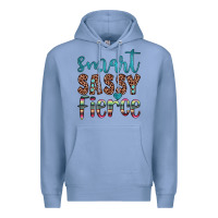 Colony Blue smart  sassy fierce Premium Hoodie - JahusDesignShop
