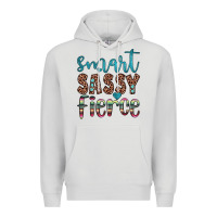 Dove Grey smart  sassy fierce Premium Hoodie - JahusDesignShop