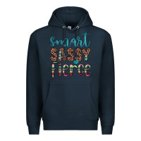 Navy smart  sassy fierce Premium Hoodie - JahusDesignShop
