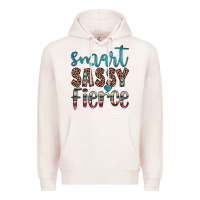 Pale Pink smart  sassy fierce Premium Hoodie - JahusDesignShop