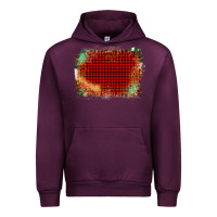 Mauve Wine Western Red Green Farm Life Brush Stroke Urban Hoodie - Bettercallsaul