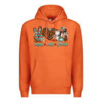 Carrot peace love coffee Premium Hoodie - AdoDesignShop