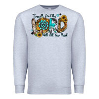 Heather Grey trust in the lord with all your heart Premium Sweatshirt - Zillion Design Studio