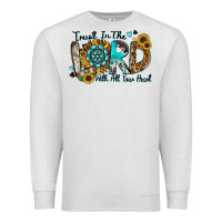 Oatmeal Heather trust in the lord with all your heart Premium Sweatshirt - Zillion Design Studio