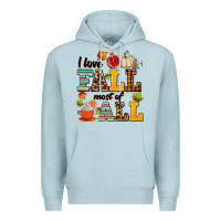 Blue Mist i love fall most of all Premium Hoodie - AdoDesignShop