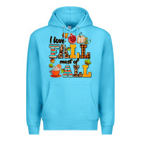 Ocean Blue i love fall most of all Premium Hoodie - AdoDesignShop