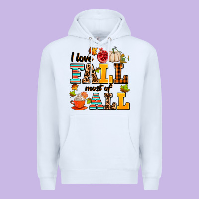 I Love Fall Most Of All Premium Hoodie Designed By Adodesignshop