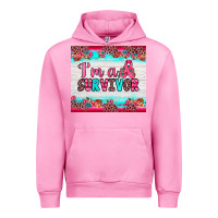 Fuchsia Pink i'm a survivor Urban Hoodie - JahusDesignShop