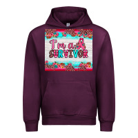 Mauve Wine i'm a survivor Urban Hoodie - JahusDesignShop