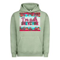 Pigment Oil Green i'm a survivor Urban Hoodie - JahusDesignShop