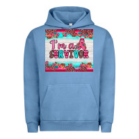 Pigment Pebble Blue i'm a survivor Urban Hoodie - JahusDesignShop