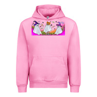 Fuchsia Pink cutes ghosts libbey glass Urban Hoodie - BundleAndBundleShop