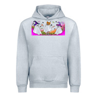 Heather Grey cutes ghosts libbey glass Urban Hoodie - BundleAndBundleShop