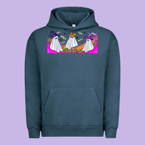 Cutes Ghosts Libbey Glass Urban Hoodie Designed By Bundleandbundleshop