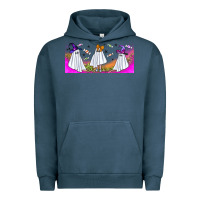 Pigment Midnight Navy cutes ghosts libbey glass Urban Hoodie - BundleAndBundleShop
