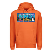Carrot winter vibes license plate Premium Hoodie - BundleAndBundleShop