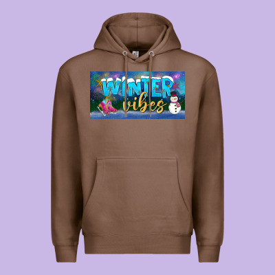Winter Vibes License Plate Premium Hoodie Designed By Bundleandbundleshop