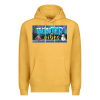 Mustard winter vibes license plate Premium Hoodie - BundleAndBundleShop