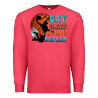 Cardinal eat sleep basketball repeat Premium Sweatshirt - texasbilliewilder