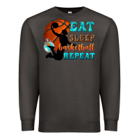 Smoke eat sleep basketball repeat Premium Sweatshirt - texasbilliewilder