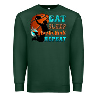 Sports Green eat sleep basketball repeat Premium Sweatshirt - texasbilliewilder