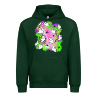 Forest Green ghost halloween patch Urban Hoodie - BundleAndBundleShop