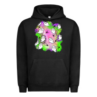 Pigment Black ghost halloween patch Urban Hoodie - BundleAndBundleShop