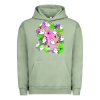 Pigment Oil Green ghost halloween patch Urban Hoodie - BundleAndBundleShop