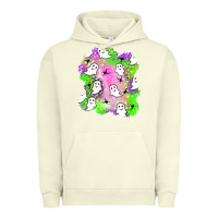 Pigment Pistachio ghost halloween patch Urban Hoodie - BundleAndBundleShop
