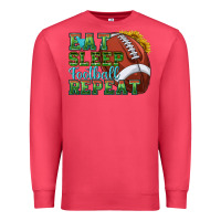 Cardinal eat sleep football repeat Premium Sweatshirt - texasbilliewilder