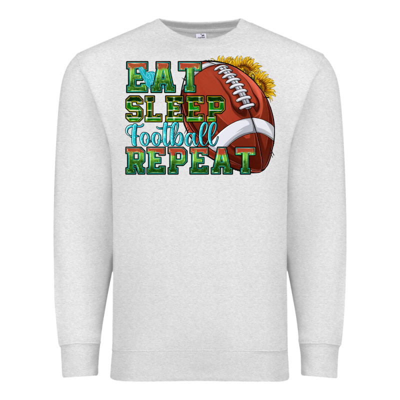 Eat Sleep Football Repeat Premium Sweatshirt by texasbilliewilder | Teevron