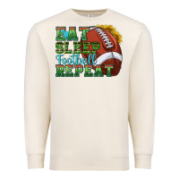 Sandshell eat sleep football repeat Premium Sweatshirt - texasbilliewilder