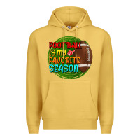 Antique Gold football is my favorite season Premium Hoodie - BundleAndBundleShop