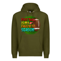 Army Green football is my favorite season Premium Hoodie - BundleAndBundleShop