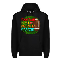 Black football is my favorite season Premium Hoodie - BundleAndBundleShop
