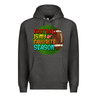 Charcoal Heather football is my favorite season Premium Hoodie - BundleAndBundleShop