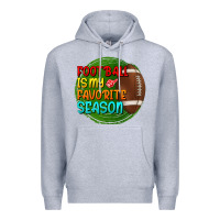 Heather Grey football is my favorite season Premium Hoodie - BundleAndBundleShop